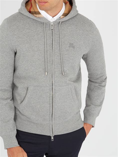 burberry grey zip up hoodie.